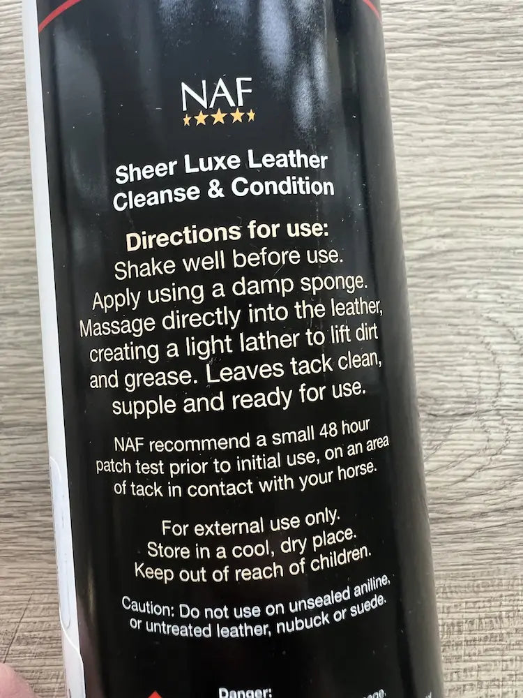 NAF Sheer Luxe Læder cleaner og conditioner 500 ml