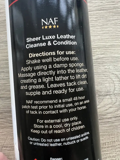 NAF Sheer Luxe Læder cleaner og conditioner 500 ml