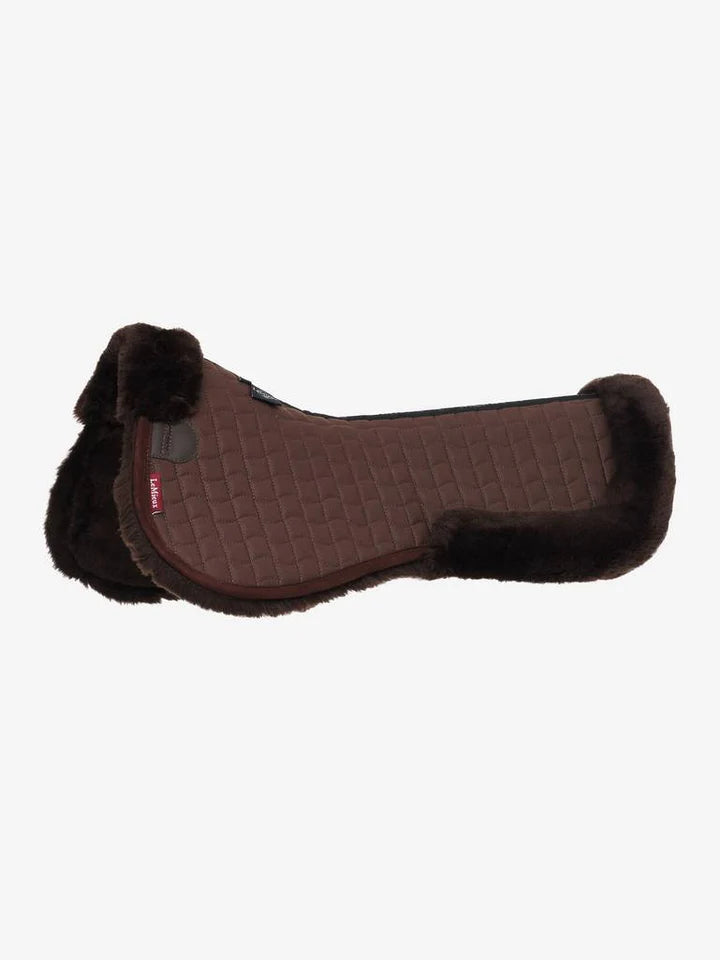 Lemieux sadelpad (half pad)  med merino uld - brun, hvid el. sort str. L